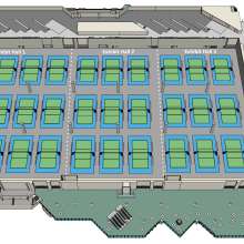 3D Floor Plan - Volleyball