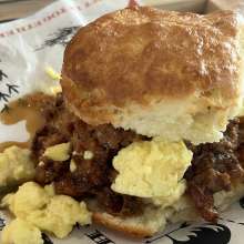 Frothy Rooster - Fried Chicken Biscuit