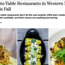 3 Farm-to-Table Restaurants in Western NC to Try This Fall