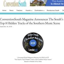 ConventionSouth Magazine Announces The South’s Top 8 Hidden Tracks of the Southern Music Scene