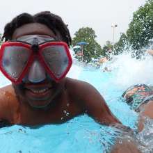 Swimming Goggles Close Up