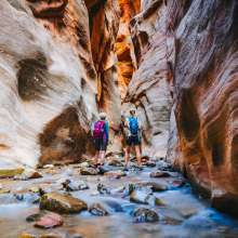 Hiking Kanarra Falls Slot Canyon, Kanarraville, Utah