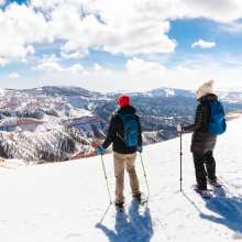 Snowshoe Hiking in Cedar Breaks National Monument, Utah