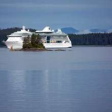 Cruise ship en route to Ketchikan