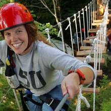 Ropes challenge course at Southeast Exposure