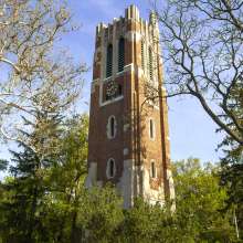 Beaumont Tower through the streets