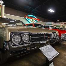 Front grilles of mid-century Oldsmobile cars
