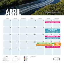 Calendario Abril Torneo de Pesca Deportiva 2024