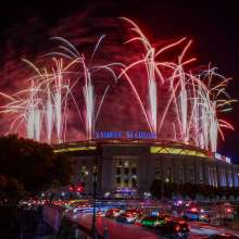 Fireworks at Yankees Stadium