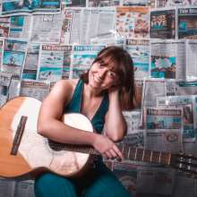 Woman with guitar