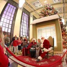 Santa at the Durham Museum