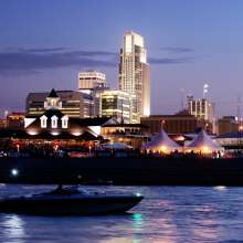 Omaha Skyline from River
