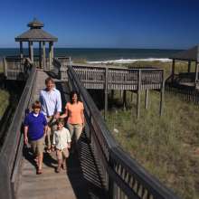 Family at Beach Access