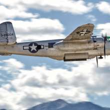 B-52 plane in flight