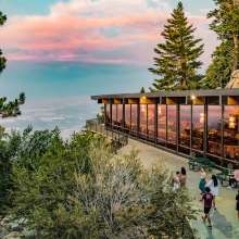 Palm Springs Aerial Tramway at dusk