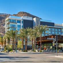 View of Kimpton Rowan in downtwon Palm Springs.