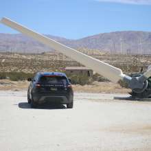 Car on the Palm Springs Windmill self-drive tour