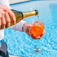 Residence on Langley Park Pool Shot w Aperol