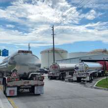 Tanker Trucks Refueling at Port Everglades