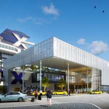 Image of an artist rendering of the renovated Cruise Terminal 25