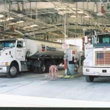 Fuel trucks loading