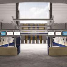 Cruise Terminal 18 interior rendering facing entrance
