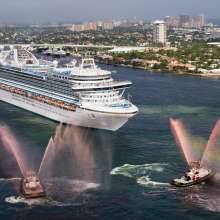 Ruby Princess arrives at Port Everglades