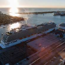 Beautiful sunrise at Port Everglades