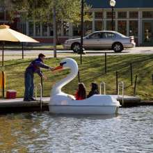 Swan Paddle Boats at Roger Williams Park