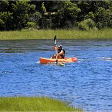 Kayaking New Harbor Inlet, Block Island