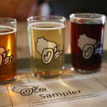 The sampler platter at O'so Brewing Company