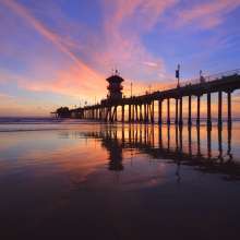 #22 hb pier sunset