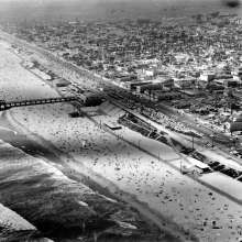Beach Aerial Shot 1961