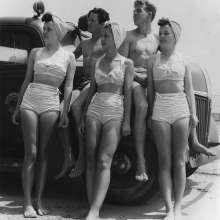 beach beauties late 1940s