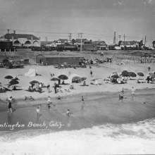 Beach from pier 1920s