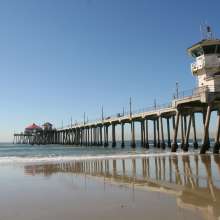 Southside of the Huntington Beach Pier at City Beach