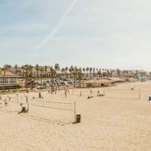 Volleyball Courts on the Southside of the Huntington Beach Pier at City Beach
