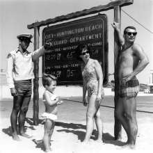Lifeguard and family 1950s