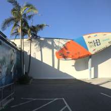 Surfing Museum Big Board Parking Lot 2