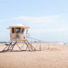 Lifeguard Tower on Bolsa Chica State Beach