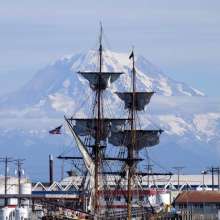 Lady Washington with Mount Rainier