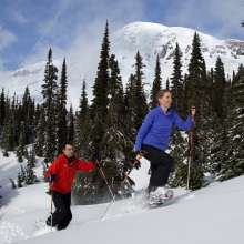 Snowshoeing at Mount Rainier
