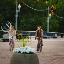 John T Myers Pedestrian Bridge Biking