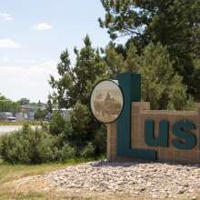 Lusk Welcome Sign Niobrara County