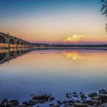 Susquehanna River at sunset
