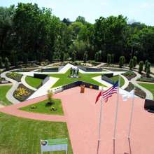 the site of the Veterans Memorial Gold Star Healing and Peace Garden