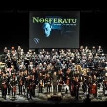 the York Symphony Orchestra performing on stage