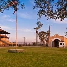 YTP guard tower and sally port from lawn