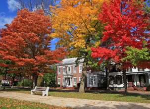 Downtown Northumberland in the fall