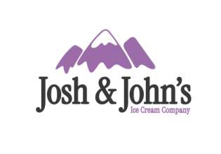 Josh & John's text logo with purple mountain image.